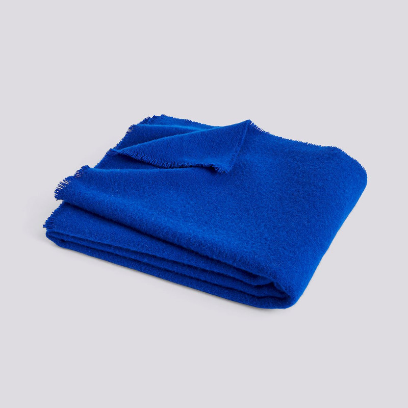 HAY Mono Blanket Ultramarine – Soft Wool Throw