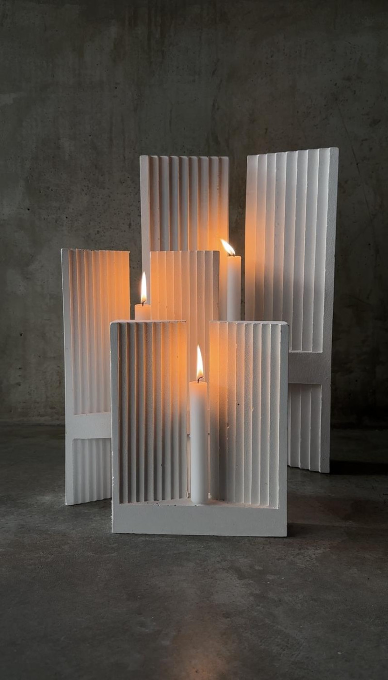 Monumental Candleholders by Eingang Studio