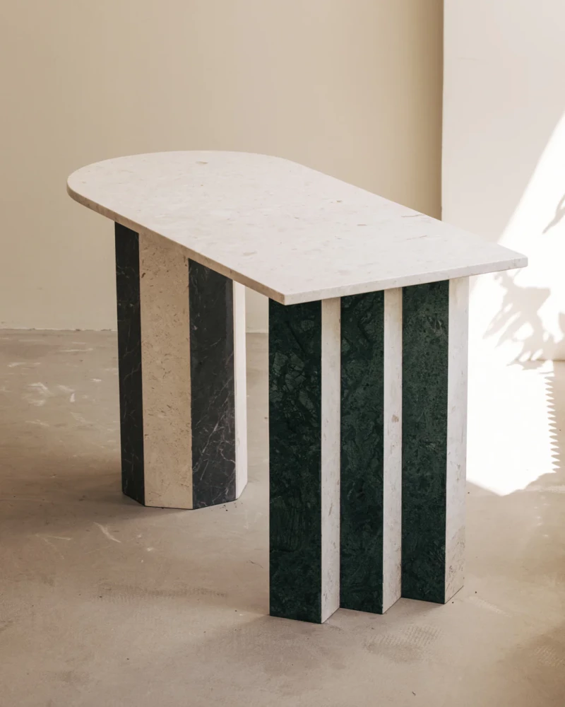 Public studio Marble Column Desk