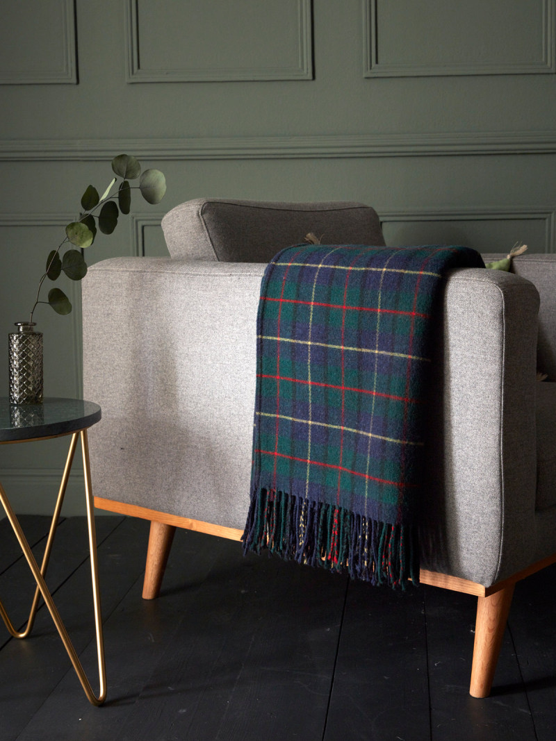 Cyrillus Wool Tartan Throw