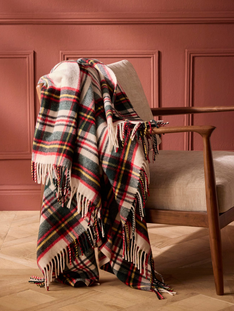 Cyrillus Wool Tartan Throw